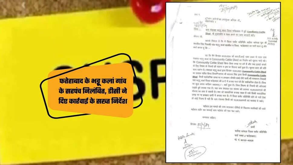 Sarpanch Suspended