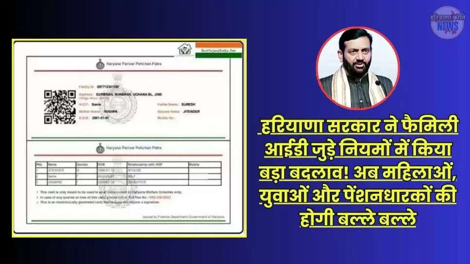 Haryana Family ID Big Update